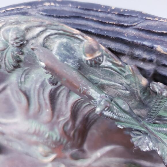 Vintage Copper Inkwell, Metal Inkwell, Outdoor Lovers, Deer Elk Stag Hunter Gift - Picture 10 of 10